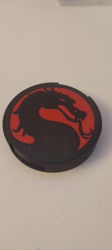 Mortal Kombat glass coaster