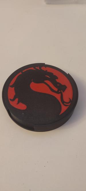 Mortal Kombat glass coaster