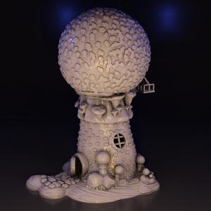 Amanita Mushroom Home and Bridge