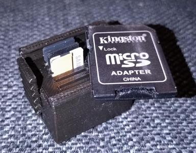 uSD Card holder with lift