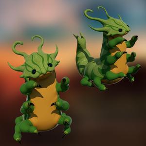 Caterpillar Figure (Fanart Pinterest Design, unknown artist)