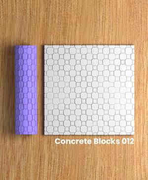Collection Fuchsia | Concrete Blocks 012 | Polymer Clay Seamless Texture Roller
