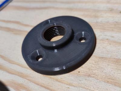 Wall mount flange for 1/2" - 3/4" pipe