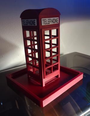 British Telephone Box Bird Feeder 