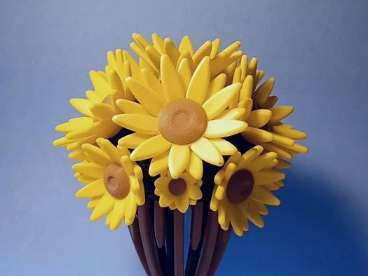 Flower Bouquet Mechanical Sculpture 