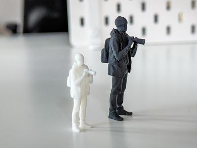 Miniature Photographer/Tourist for your Diorama