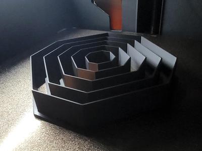 1 inch to 5 inch Octagon Cutters (QTY 5 - Labeled)