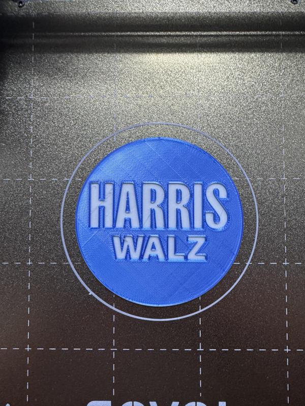 Harris - Walz campaign logo coaster