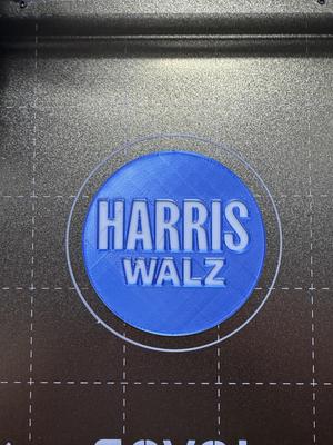 Harris - Walz campaign logo coaster