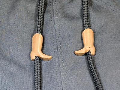 Cowboy Boots Drawstring Charm