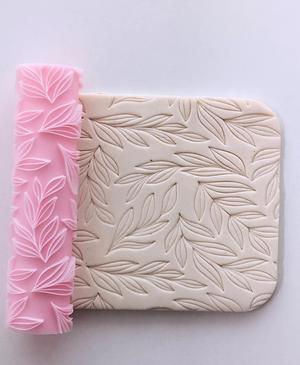 Leaves Texture Roller for Polymer Clay | Seamless & Realistic Impressions