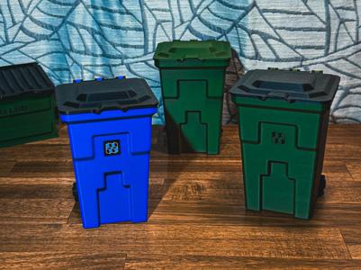 Wheelie Bin - Desktop Storage Mini Trash Can