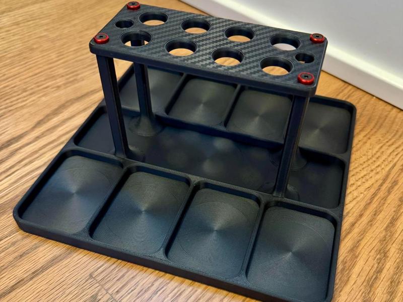 RC 1/10th Shock and Diff rebuild stand and tray