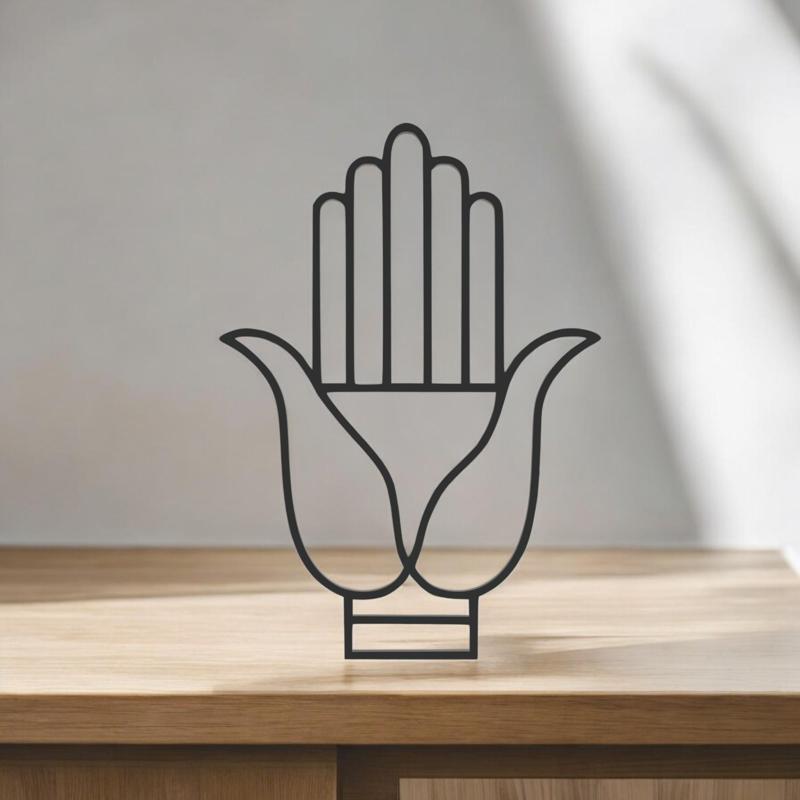 Gyan Mudra Line Art - Desktop Line Art