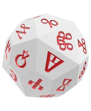 Glagolitic Alphabet d40 Polyhedral Die