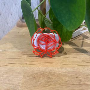 Napkin ring - rose.stl