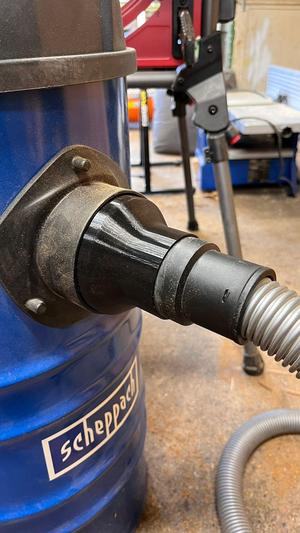 Scheppach dust extractor adapter to shop vac hose