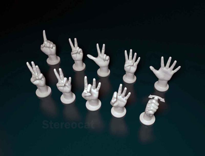 ASL numbers from 1 to 10