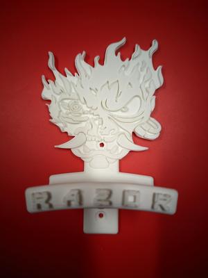 Cyberpunk SAMURAI headphone holder