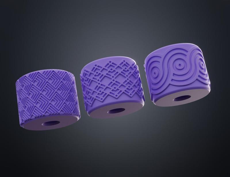 Texture Rollers Art Deco middle Vol.3 (7-9)