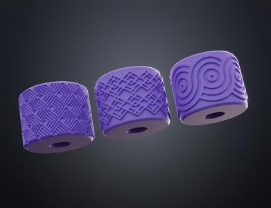 Texture Rollers Art Deco middle Vol.3 (7-9)