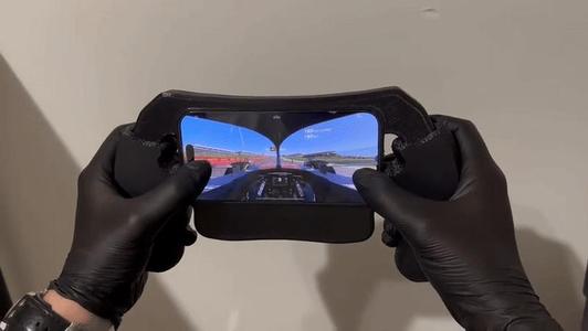 iPhone 15 Pro racing steering wheel - F1 edition
