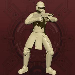 Corp Security Trooper - Firing Pose