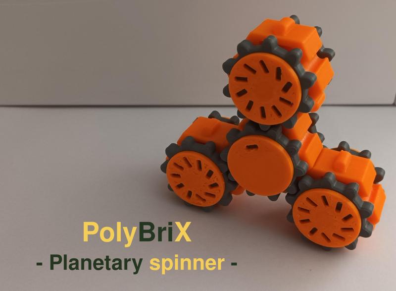 PolyBriX planetary spinner (3 planets)