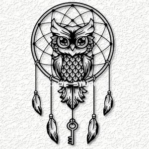 owl dreamcatcher wall art owl wall decor