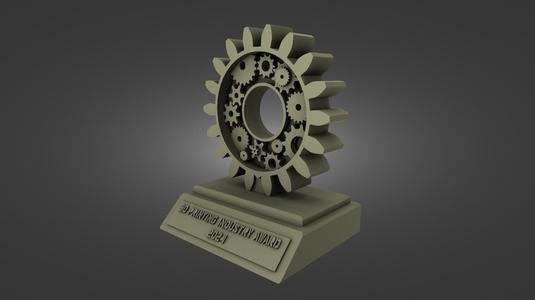 3D Printing Industry Awards 2024 Trophy