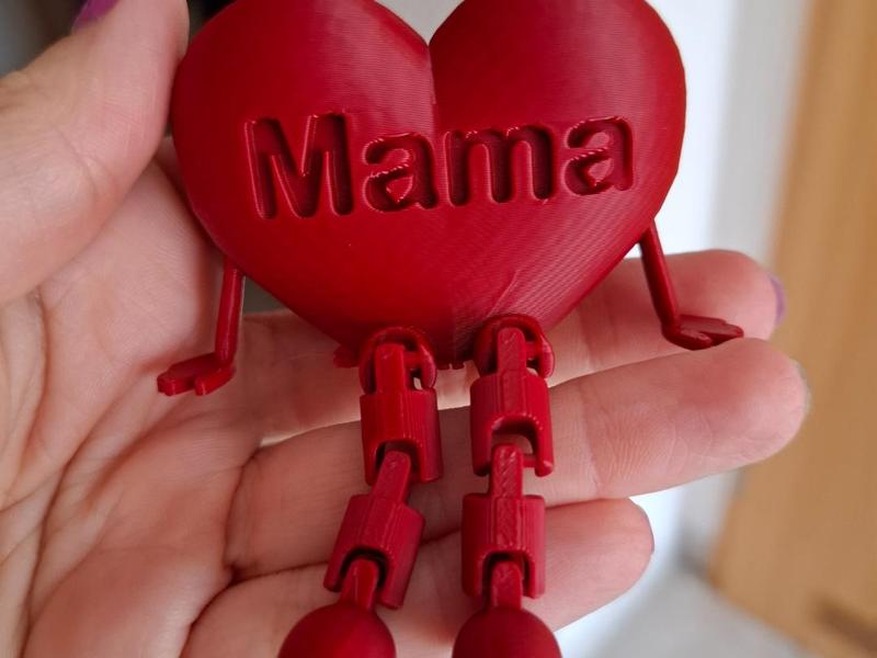 Flexi Heart movable Mom