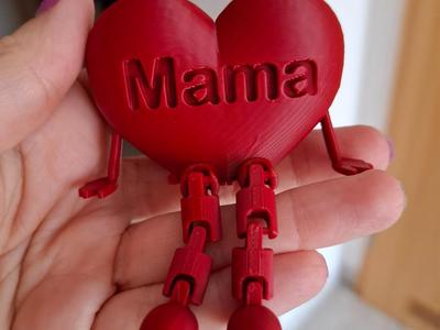 Flexi Heart movable Mom
