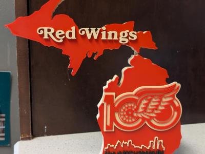 Detroit Red Wings 100 year wall/desk art