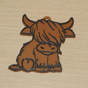 Highland Cow Keychain