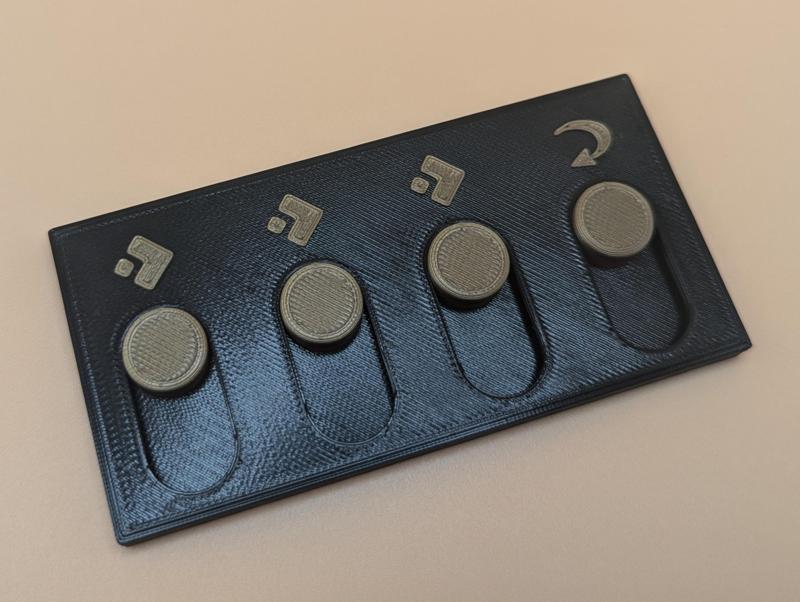 Pathfinder Action Tracker - with magnetic slides