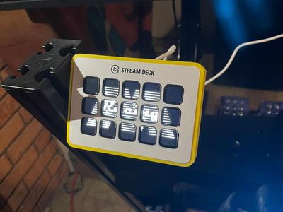 Stream Deck Mount for Sim Racing Rig
