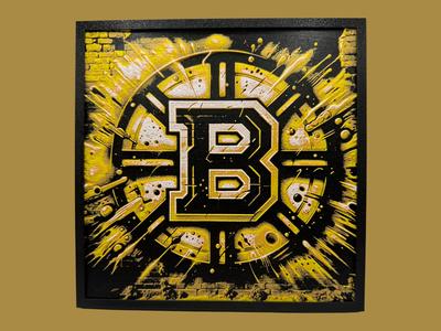 Boston Bruins - Graffiti Logo - Hueforge