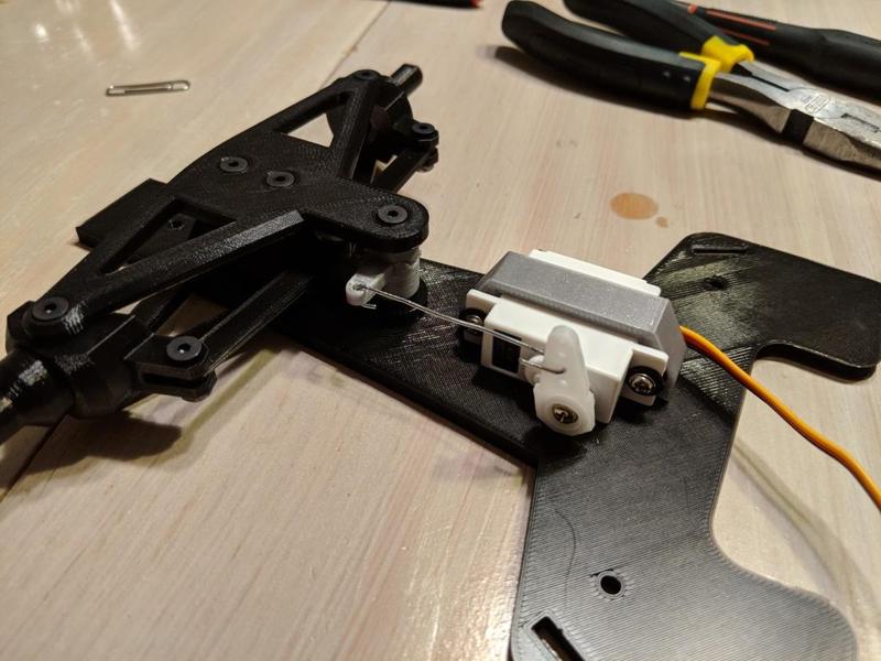 Larger Servo Holder for OpenRC F1 Car