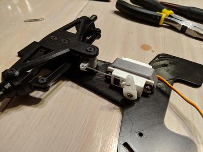 Larger Servo Holder for OpenRC F1 Car