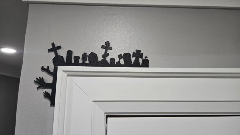Halloween Tombstones Door Corner
