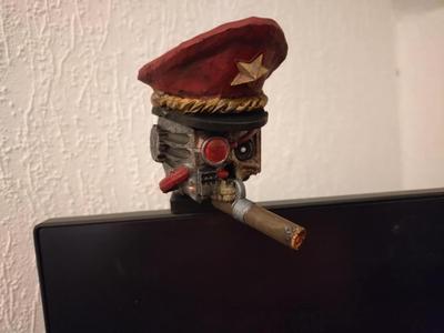 Ciggar for the monitor mascot skull
