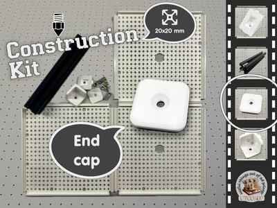 Construction Kit - End Cap for 20x20 mm Profiles