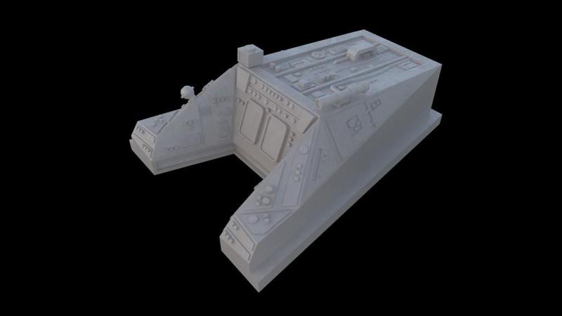 Bandai 1/48 cockpit replacement.  Movie accurate and made for clear resin for lighting effects.  