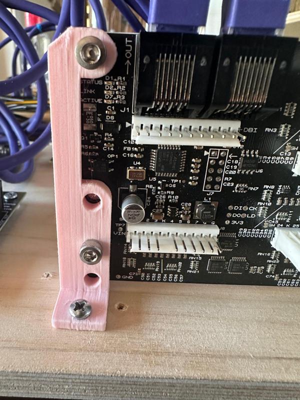 Fast Pinball Playfield IO  Vertical Board Mount  (1616 3208 0804 Node Boards)