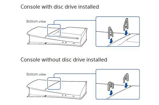 Horizontal Stand Bracket For PS5 Slim Digital Version