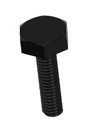Parametric M2.5 Hex Head Screw