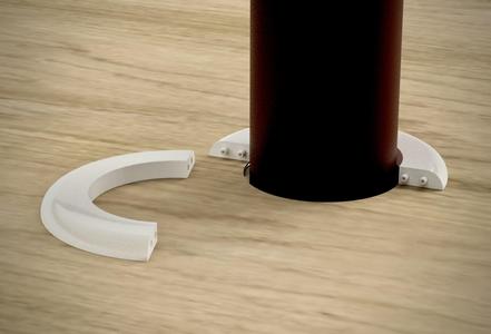 Trim Rings for Lally Poles, 3 sizes (2 piece w/ pins)