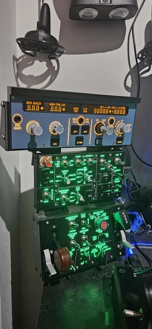 WinWing FCU Top Mount on v1 Combat Panel/Takeoff Panel