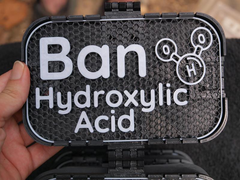 Ban Hydroxylic Acid sign