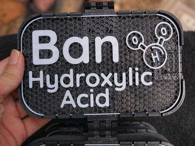 Ban Hydroxylic Acid sign